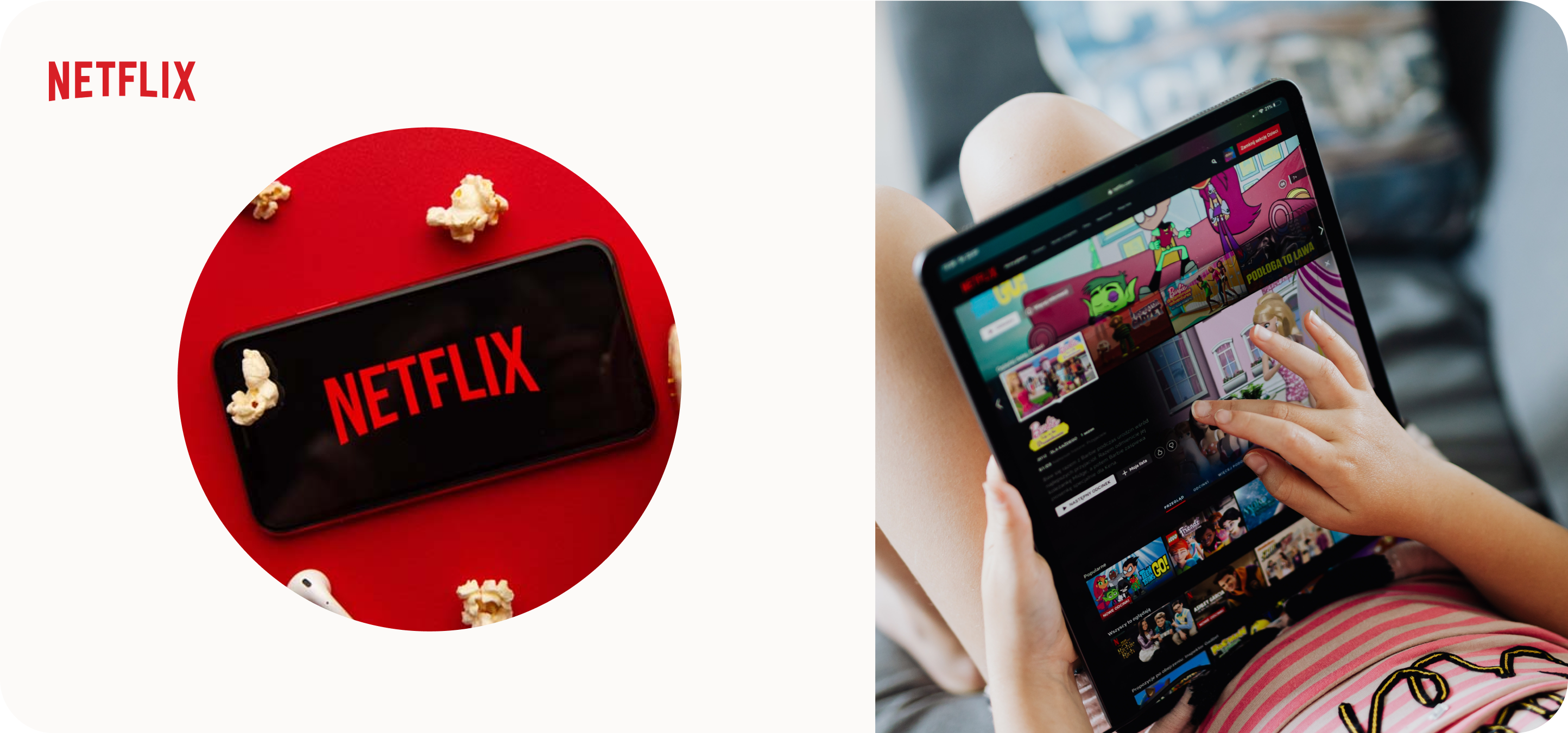 Netflix logo and interface