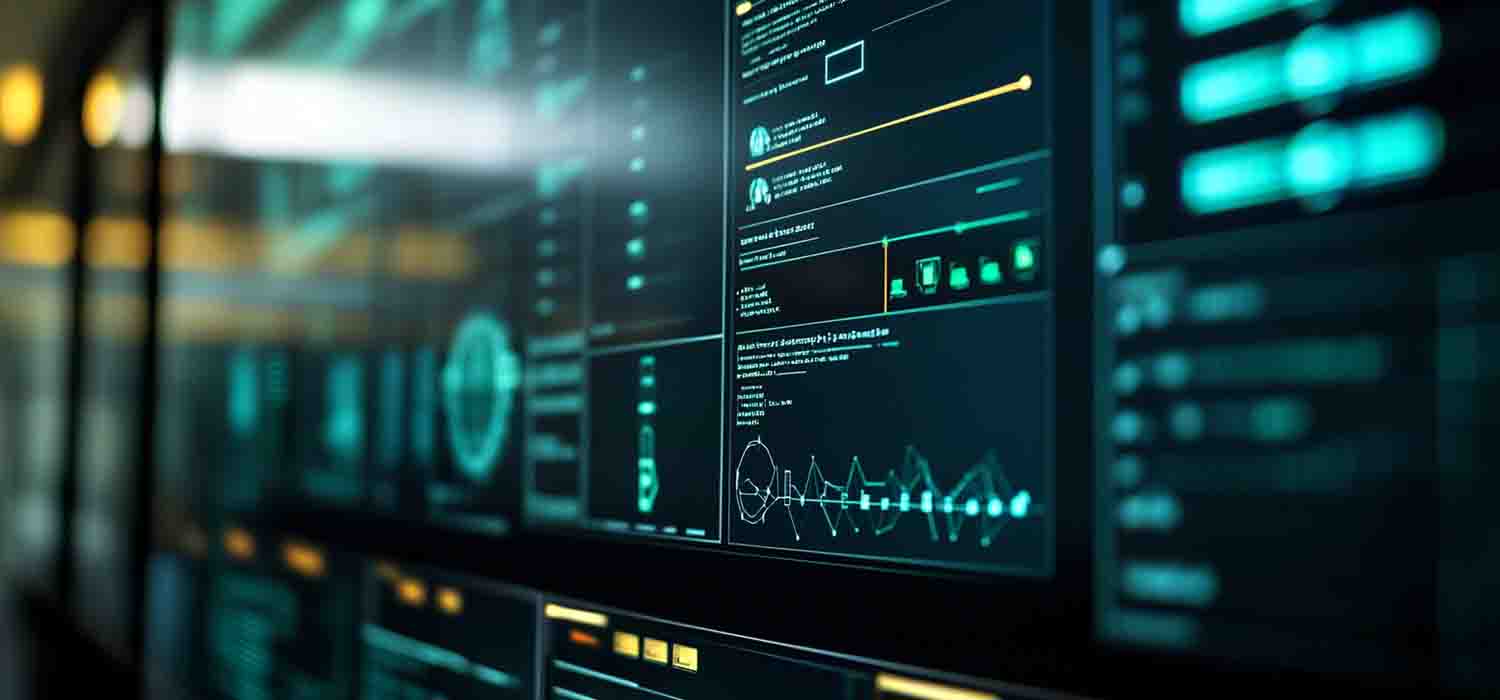 Close-up of firewall configuration interface on a desktop screen in a Birmingham SME