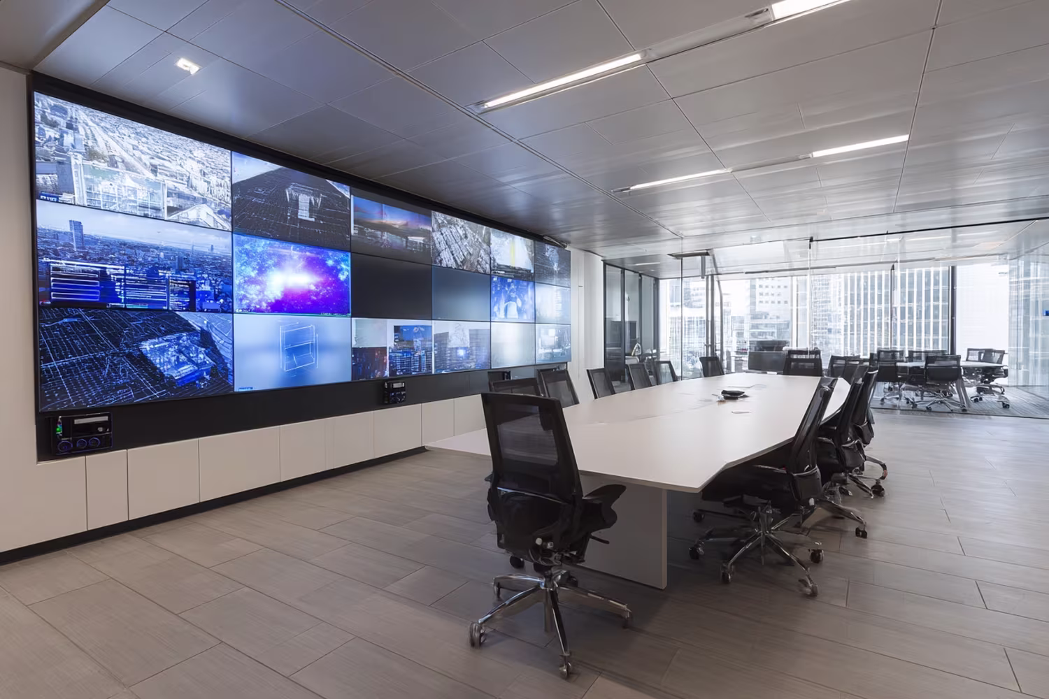 Modern office showcasing unified communications
