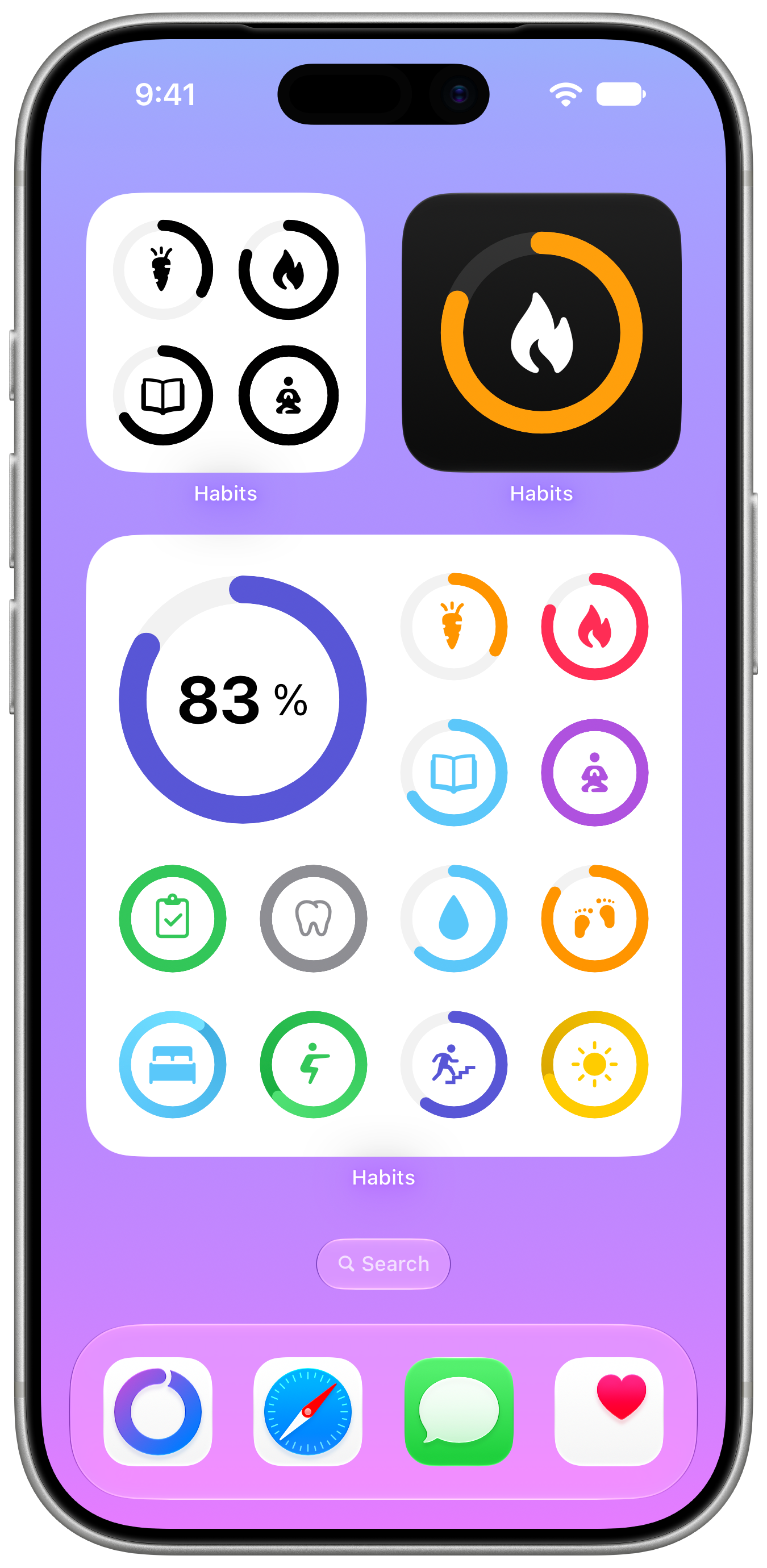 Awesome Habits on iPhone: Home Screen widgets