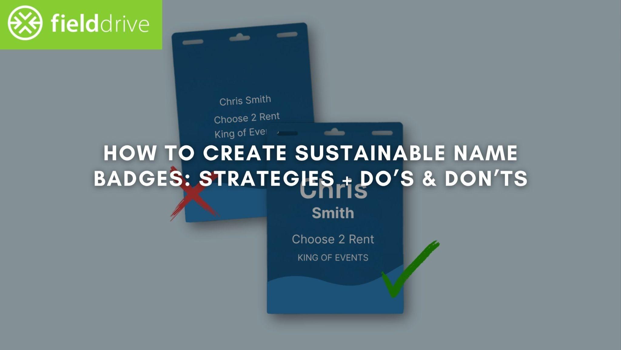 How to Create Sustainable Name Badges