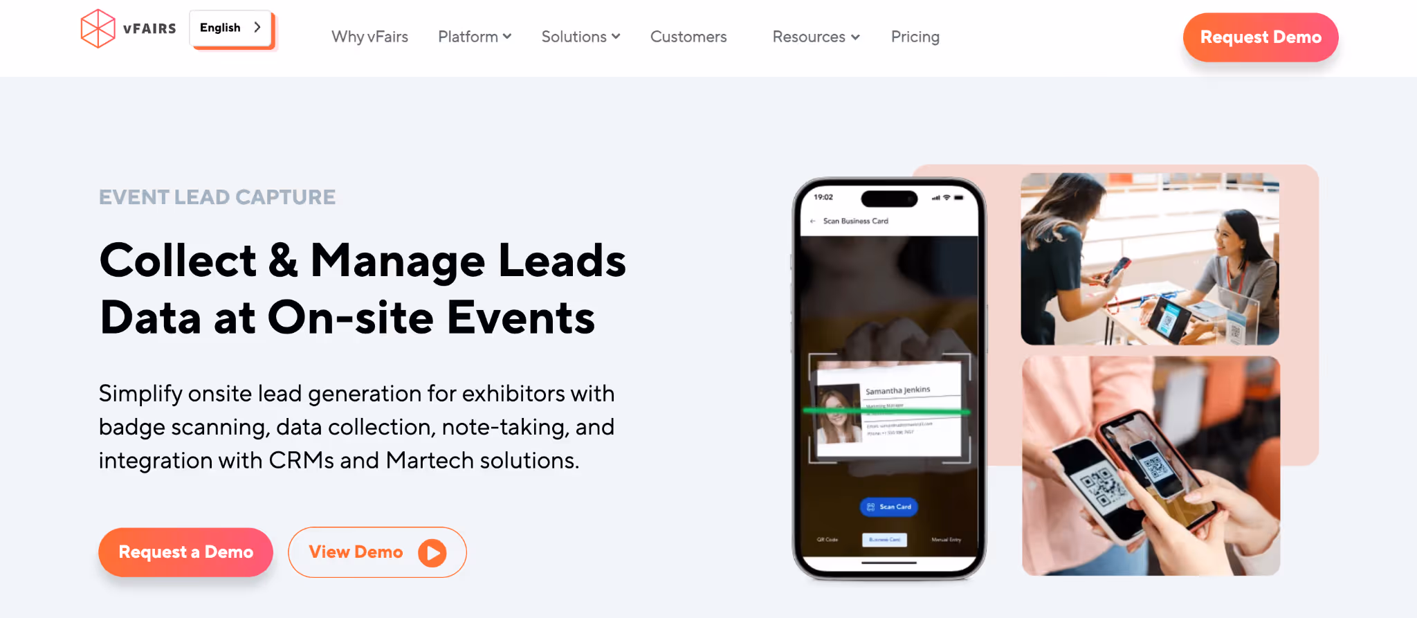 vFairs Lead Capture App