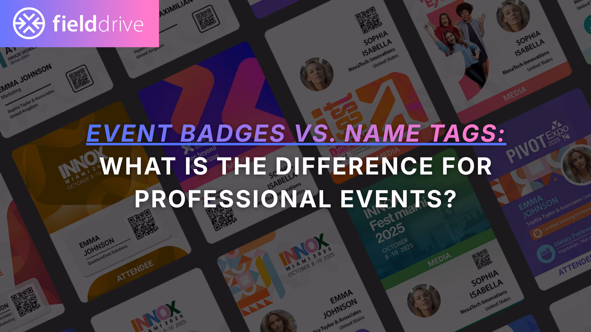 Event Badges vs Name Tags: Key Differences Explained
