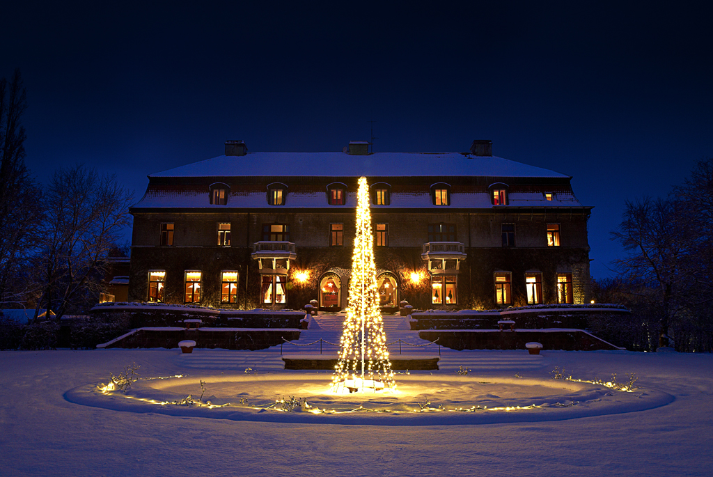 Bubbel och tilltugg på ett bord