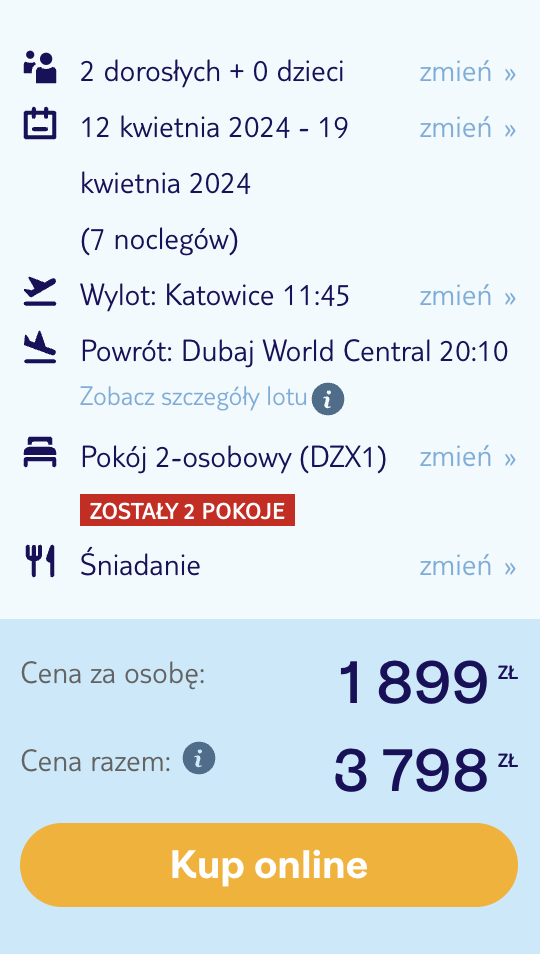 🇦🇪 Dubaj Last Minute! ⌛ Loty w Dwie Strony ✈️, Hotel ⭐⭐⭐, Śniadania 🍳