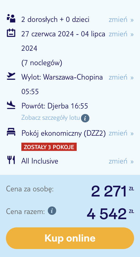 Czerwiec/Lipiec: 🇹🇳 All Inclusive w Tunezji. Hotel Czterogwiazdkowy ⭐⭐⭐⭐, Wylot z Warszawy ✈️