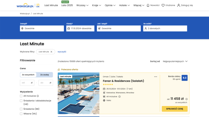 3. Wakacje.pl – znajdź swoją wymarzoną podróż 🏖️