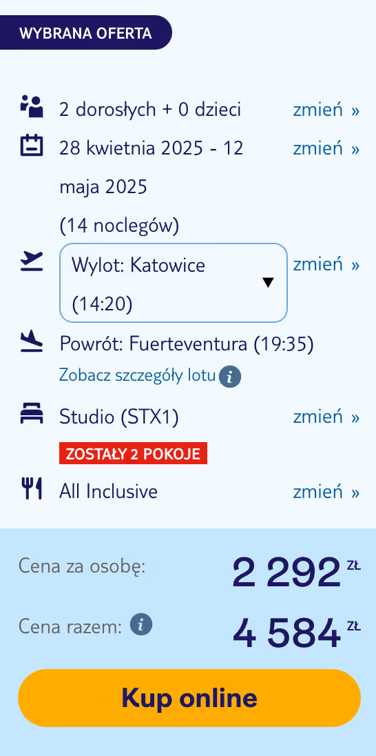 14 Dni All Inclusive na Fuerteventura! 🇪🇸