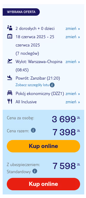 Druga Połowa Czerwca: Zanzibar All Inclusive! 🇹🇿
