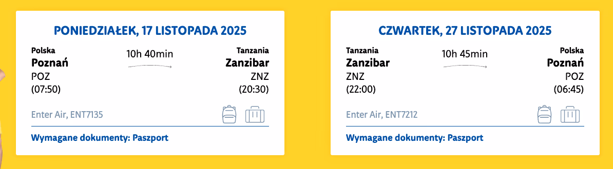 Listopad 2025: Tanie Loty z Poznania na Zanzibar! 🇹🇿