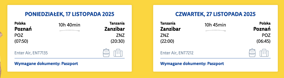 Listopad 2025: Tanie Loty z Poznania na Zanzibar! 🇹🇿