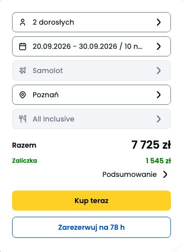Cena z oferty