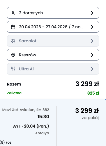 🇹🇷 Wypoczynek w Kestel: 7 Dni Ultra All Inclusive