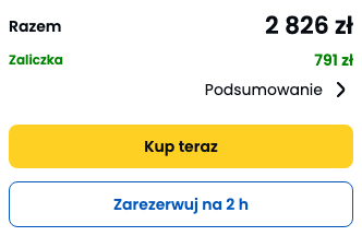 Cena z oferty