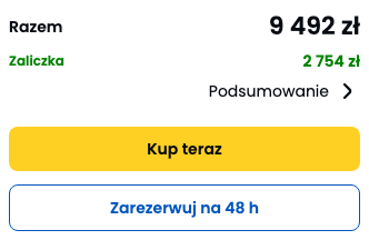 Cena z oferty