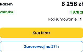 Cena z oferty