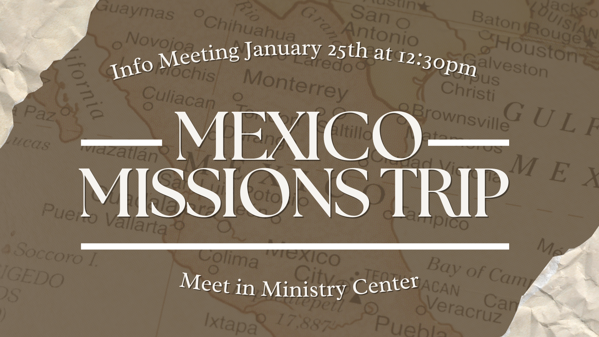 DOFO Mexico Mission Trip Information Meeting