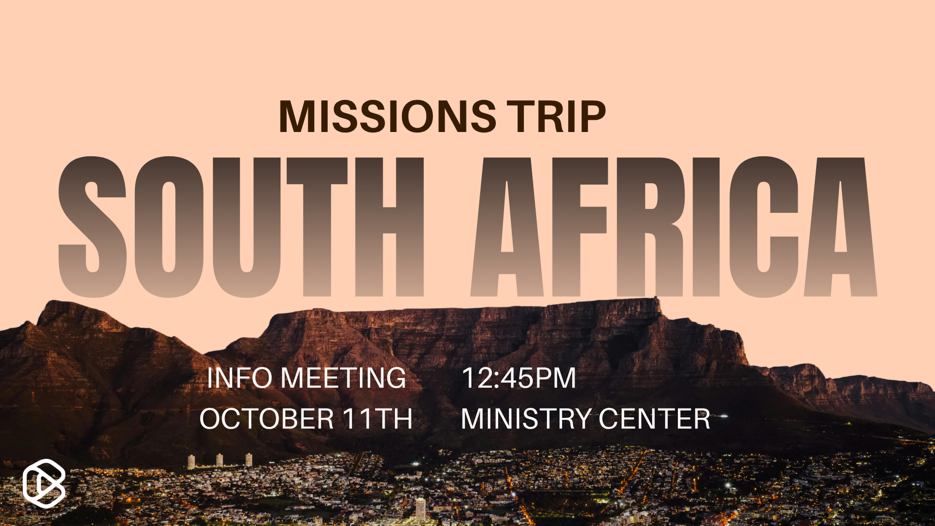 2027 South Africa Mission Trip Info Meeting