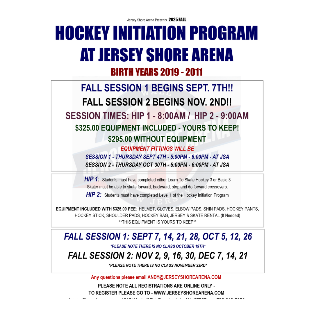 Fall Hockey Initiation Program