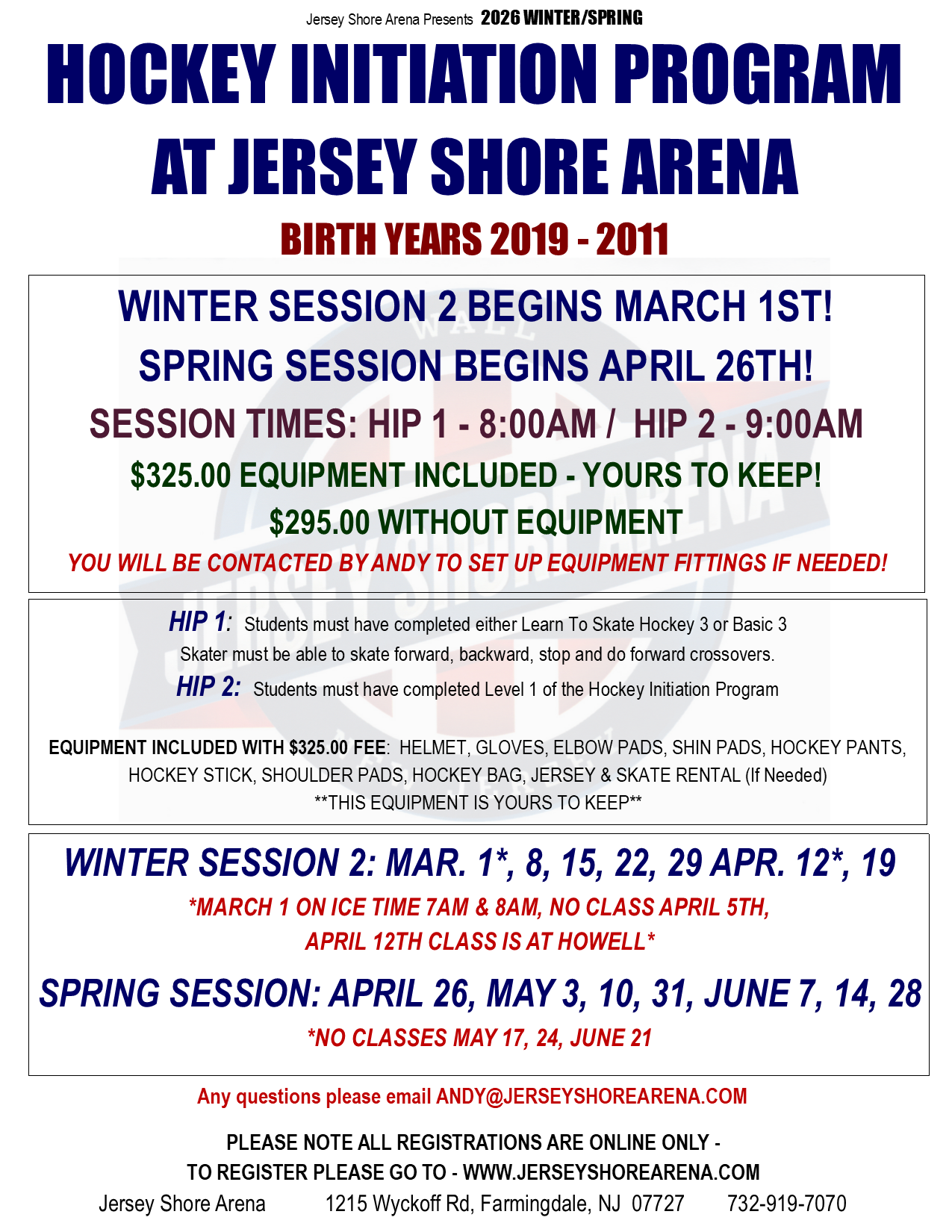 Hockey Initiation Program