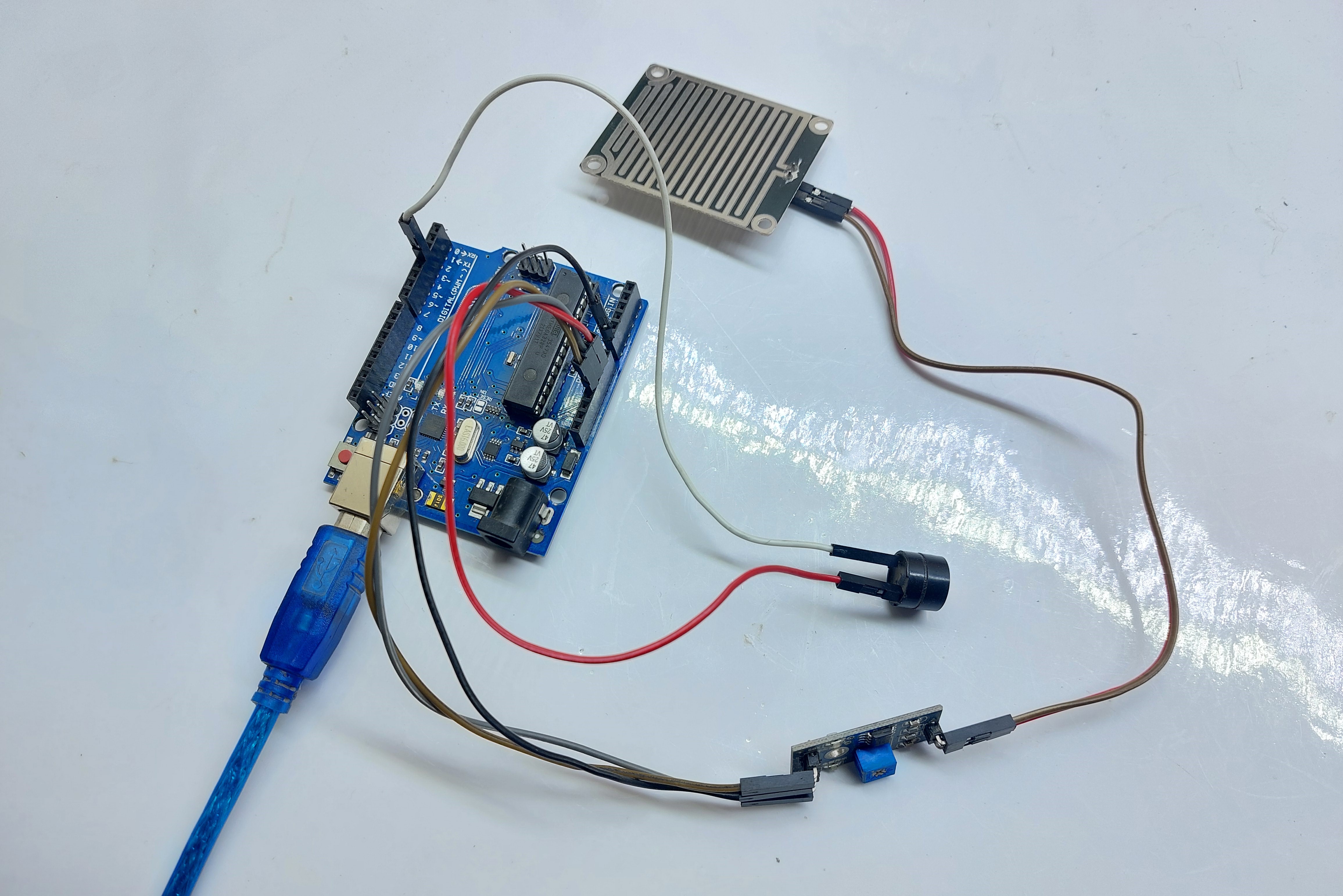 Voltaat Learn - How to use Raindrop Sensor with Arduino
