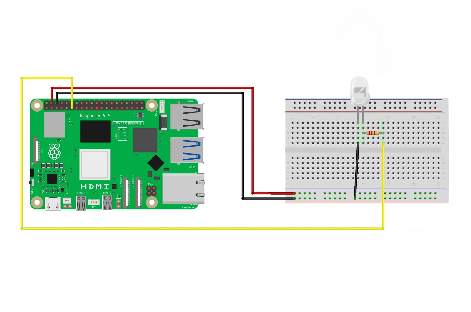 Voltaat Learn Blinking Led With Raspberry Pi 5 