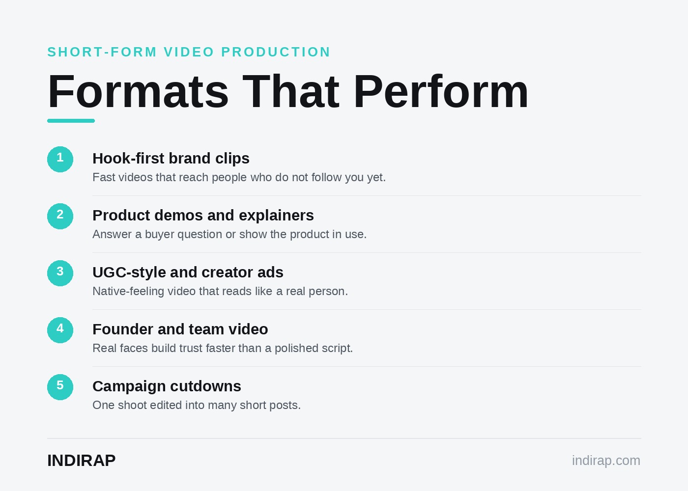 The short-form video formats that perform for brands