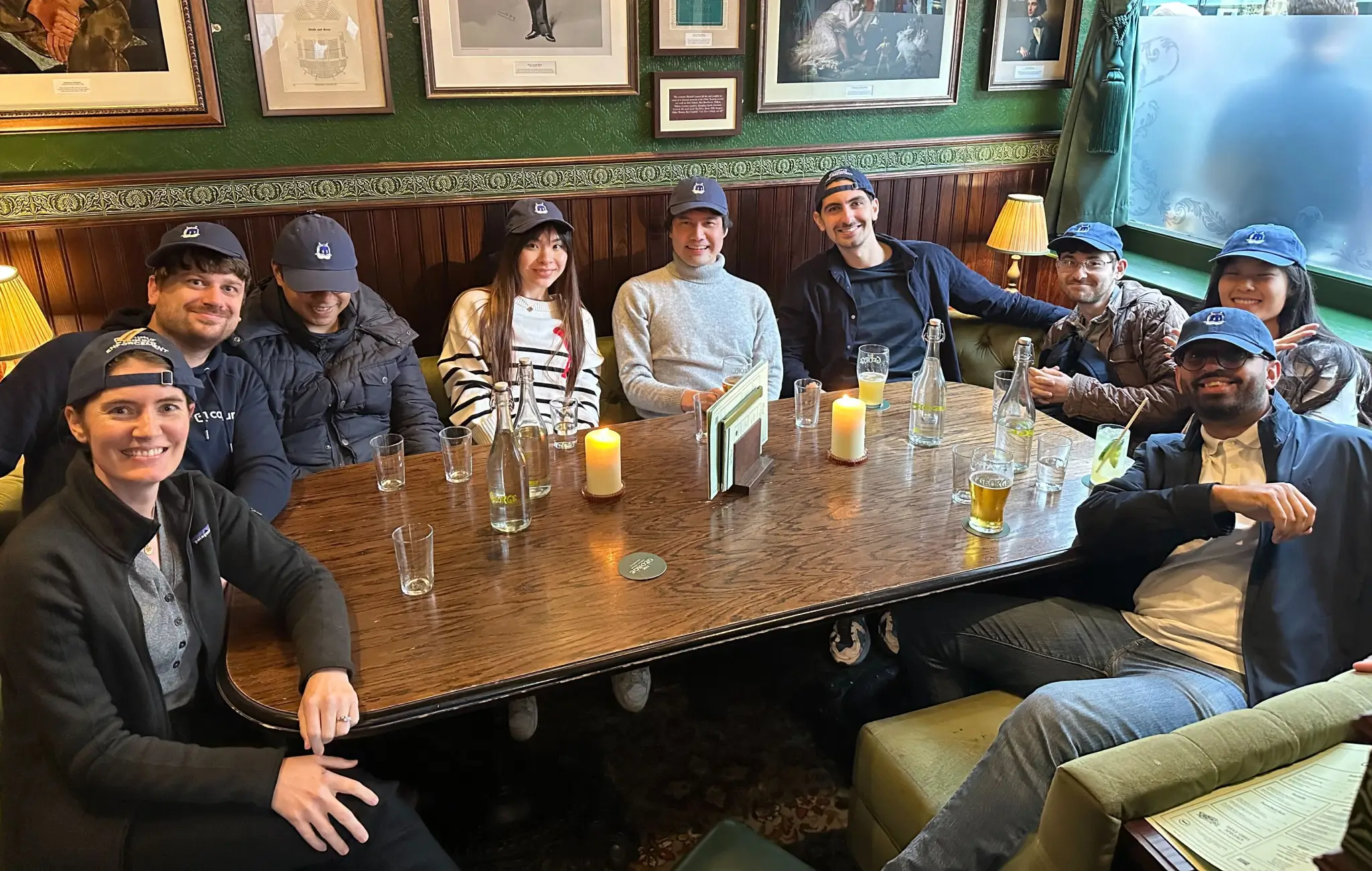 photo of team lunch out in the park