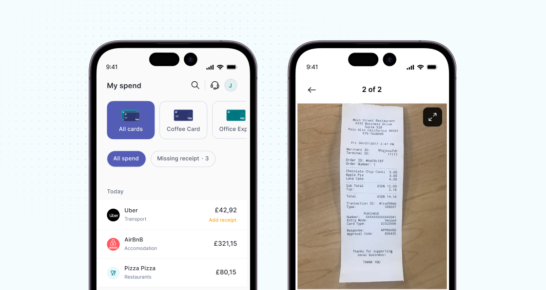 iPhone's Apple Pay receip