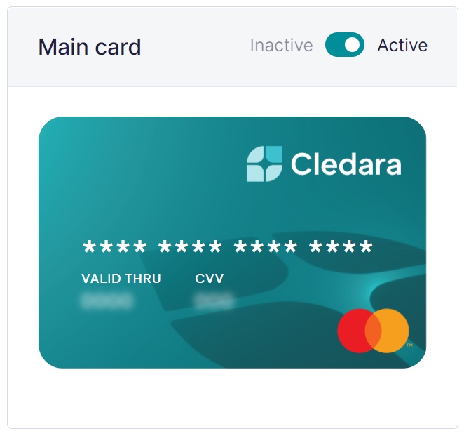 Cledara Virtual Card