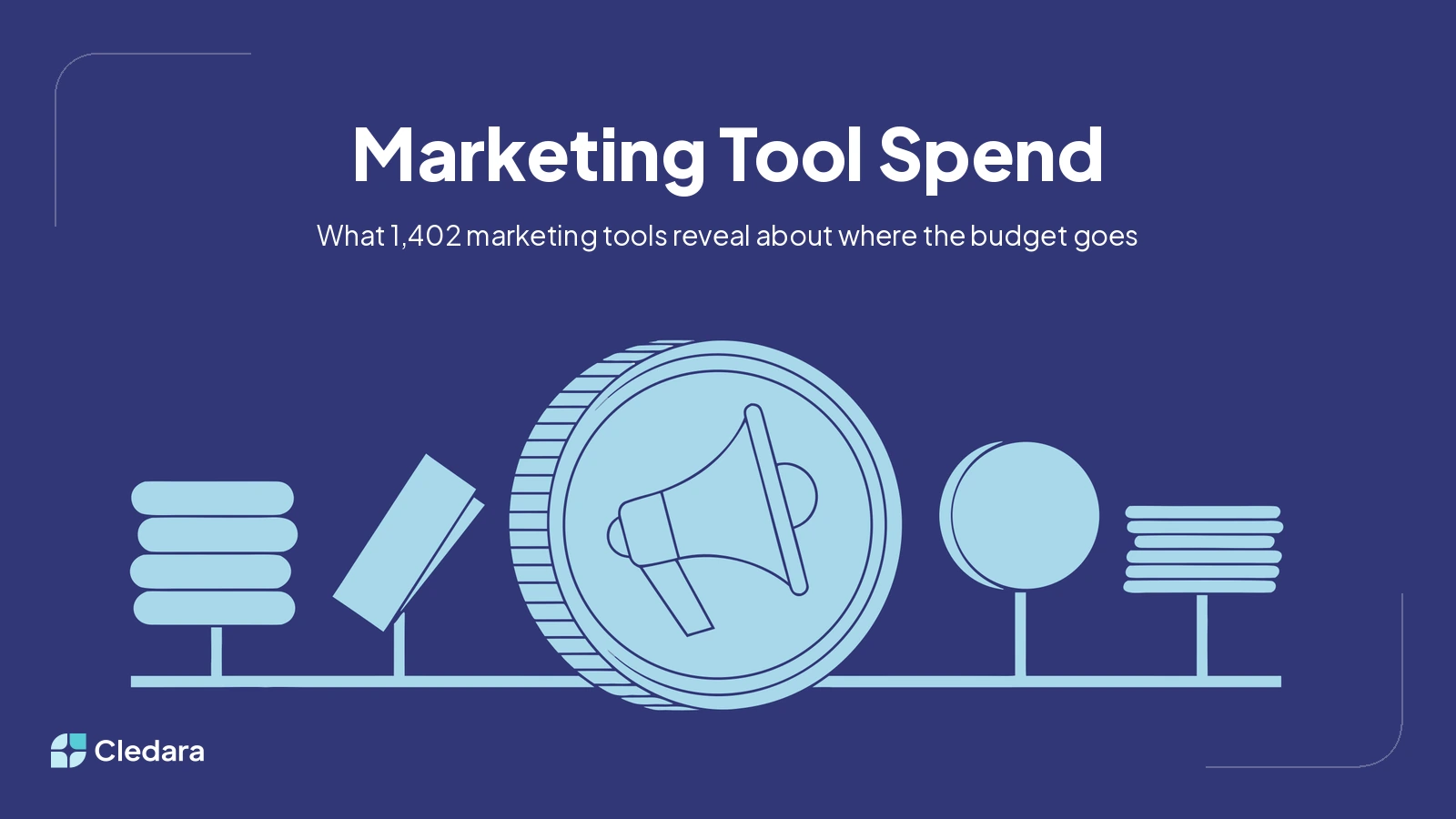 Illustration for What Marketing Teams Actually Spend on SaaS: Real Data From 1,402 Marketing Tools