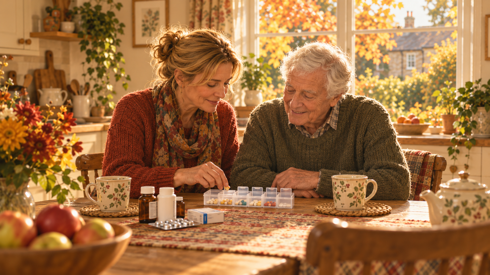 Managing medication at home for an older parent