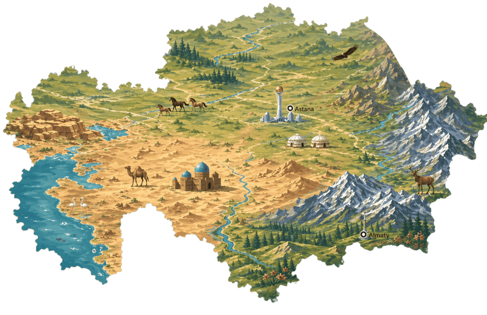 Kazakhstan's landscapes