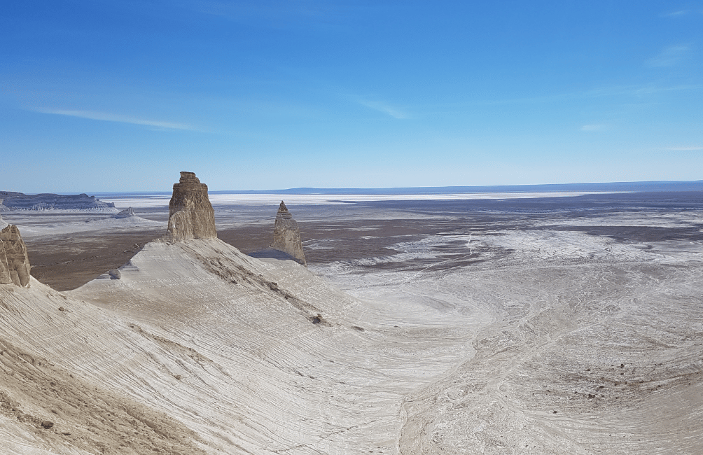 Plateau désertique de l'Ustyurt, ouest du Kazakhstan