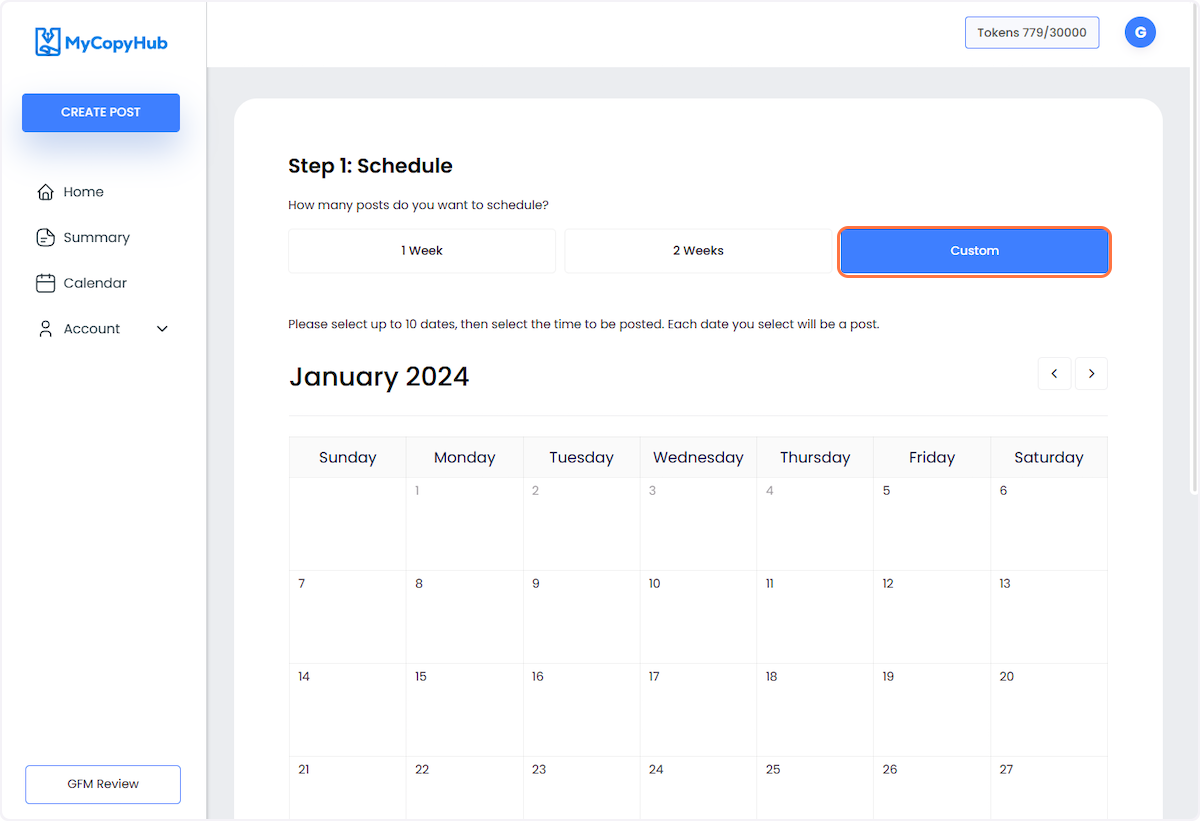 Schedule your posts depending on when you want them to be published. 