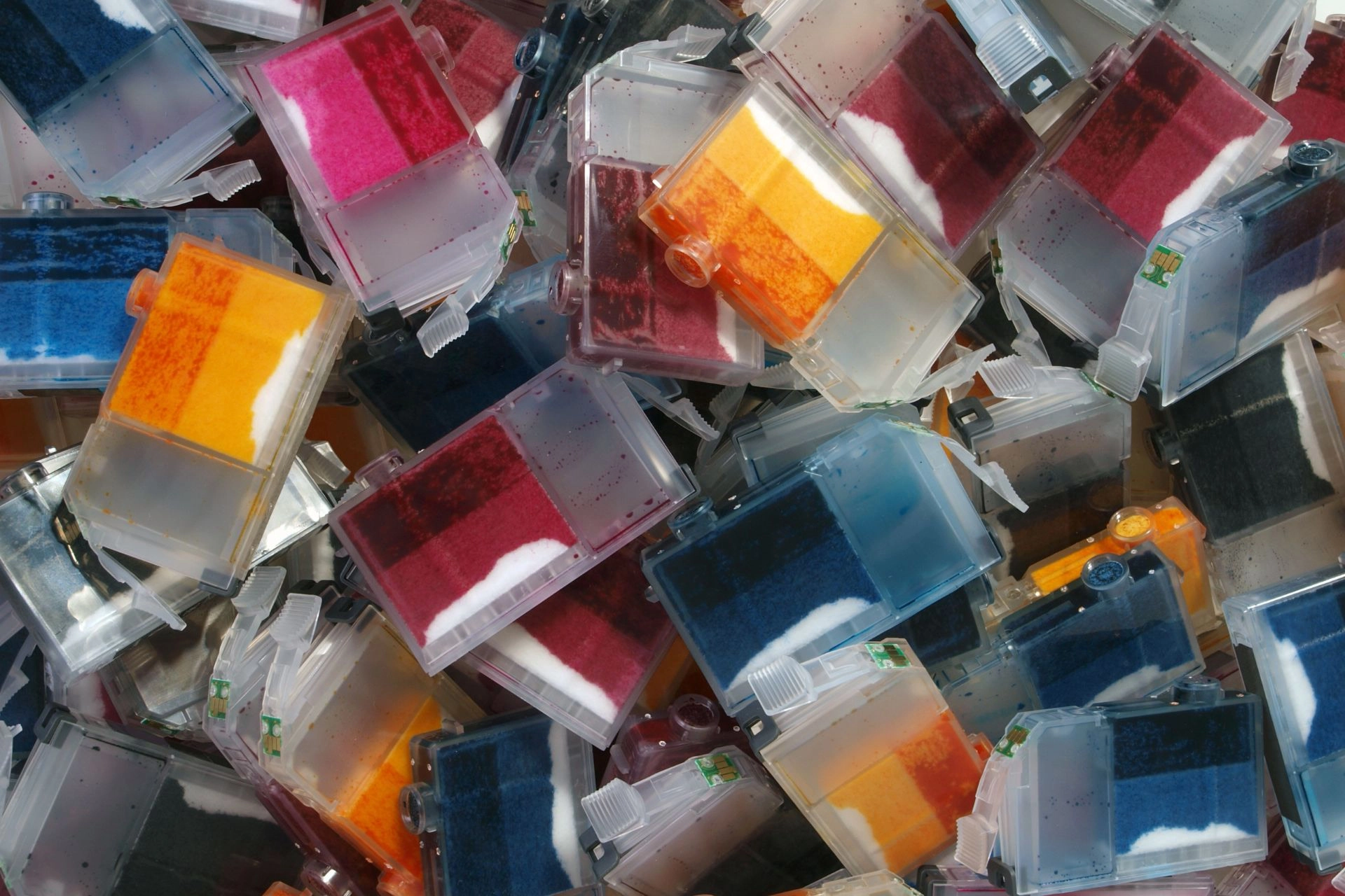 A pile of empty cartridges