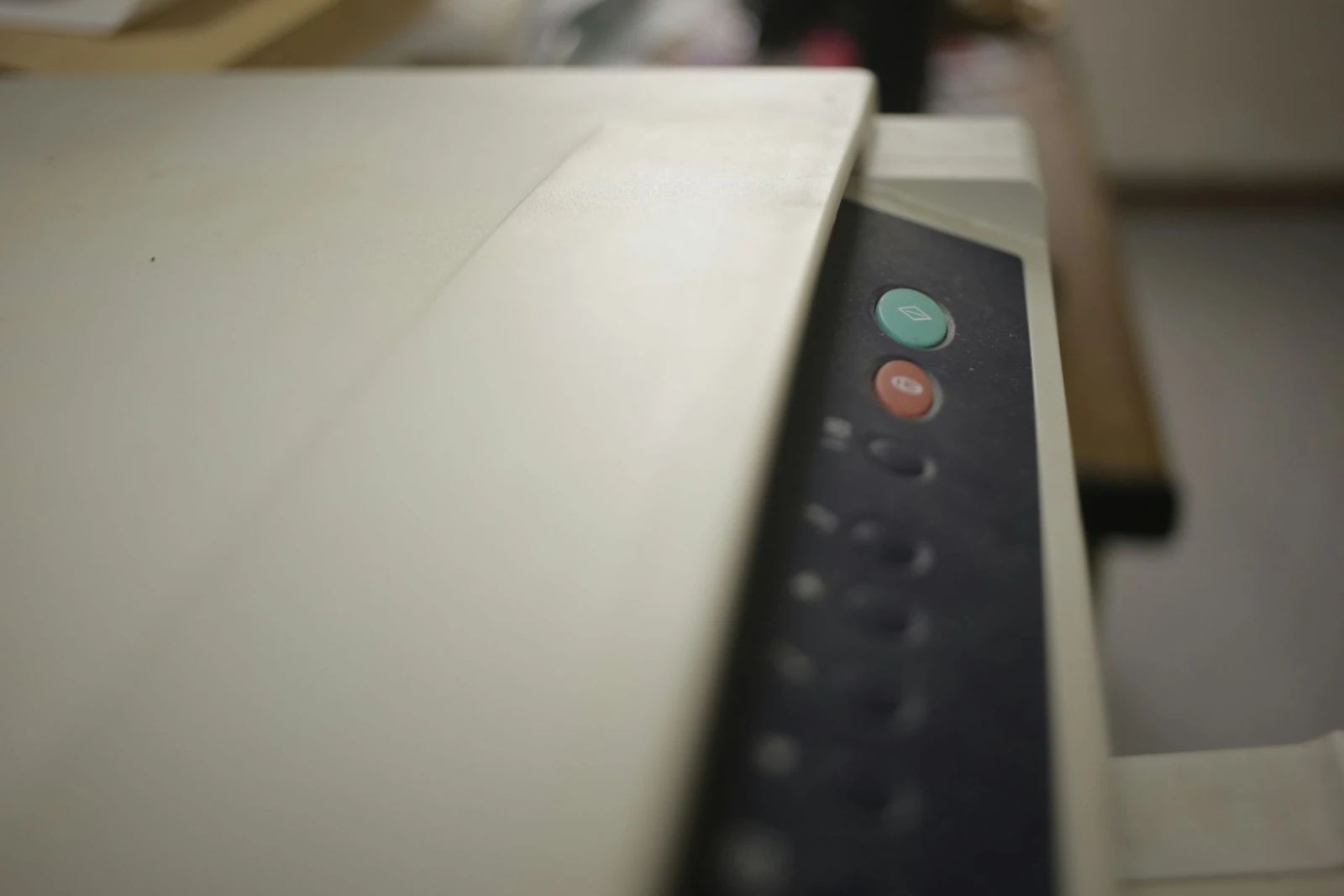 Old black and white multifunction printer that needs replacement