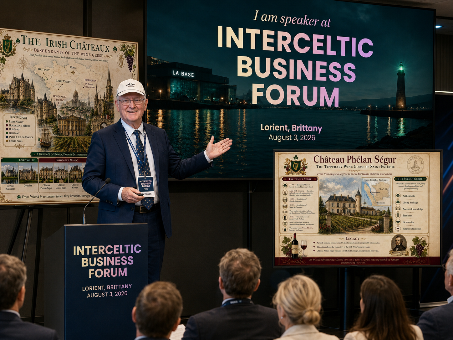 gerard corcoran speaking at the interceltic business forum