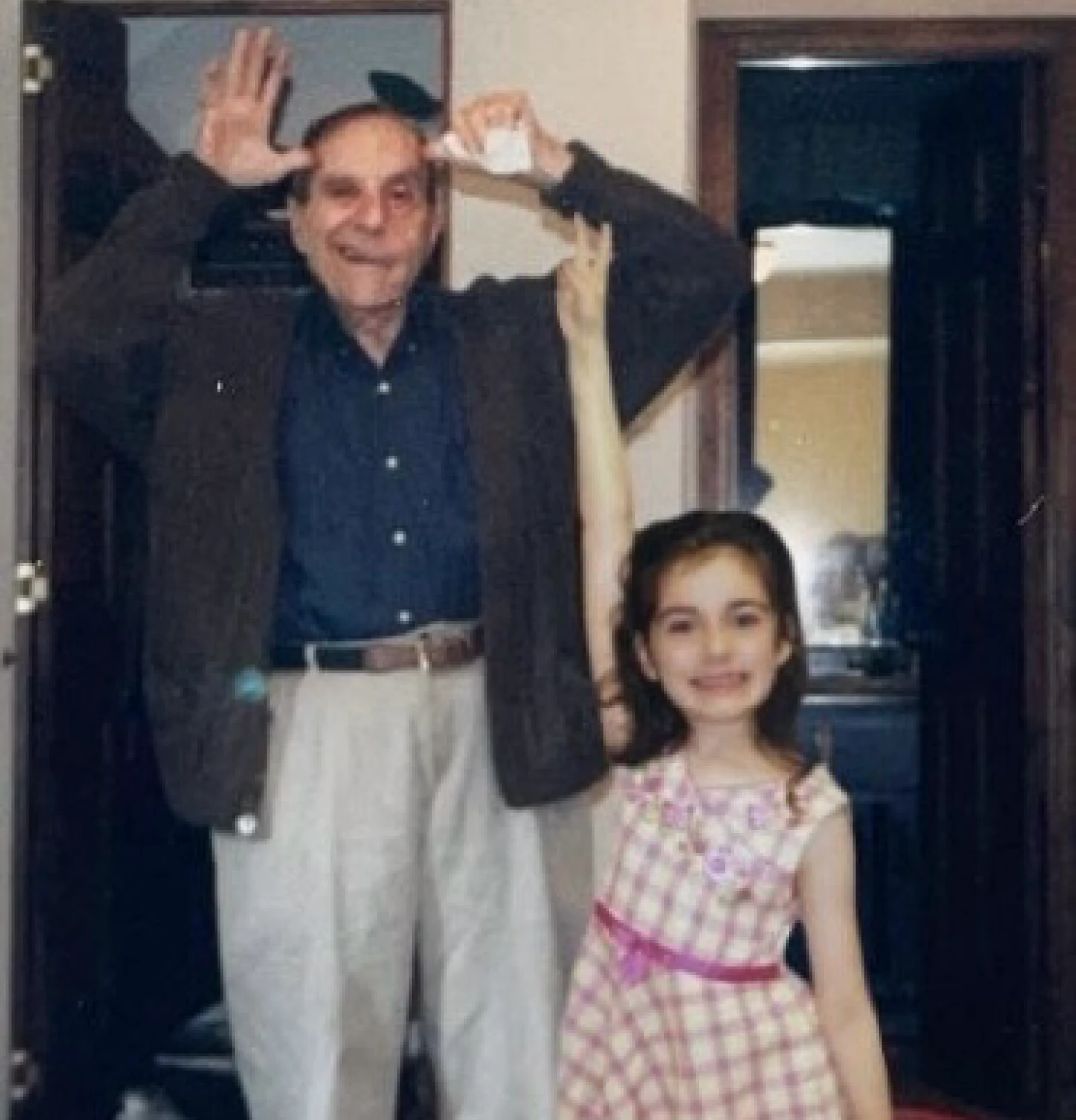 Eve with her Italian grandfather