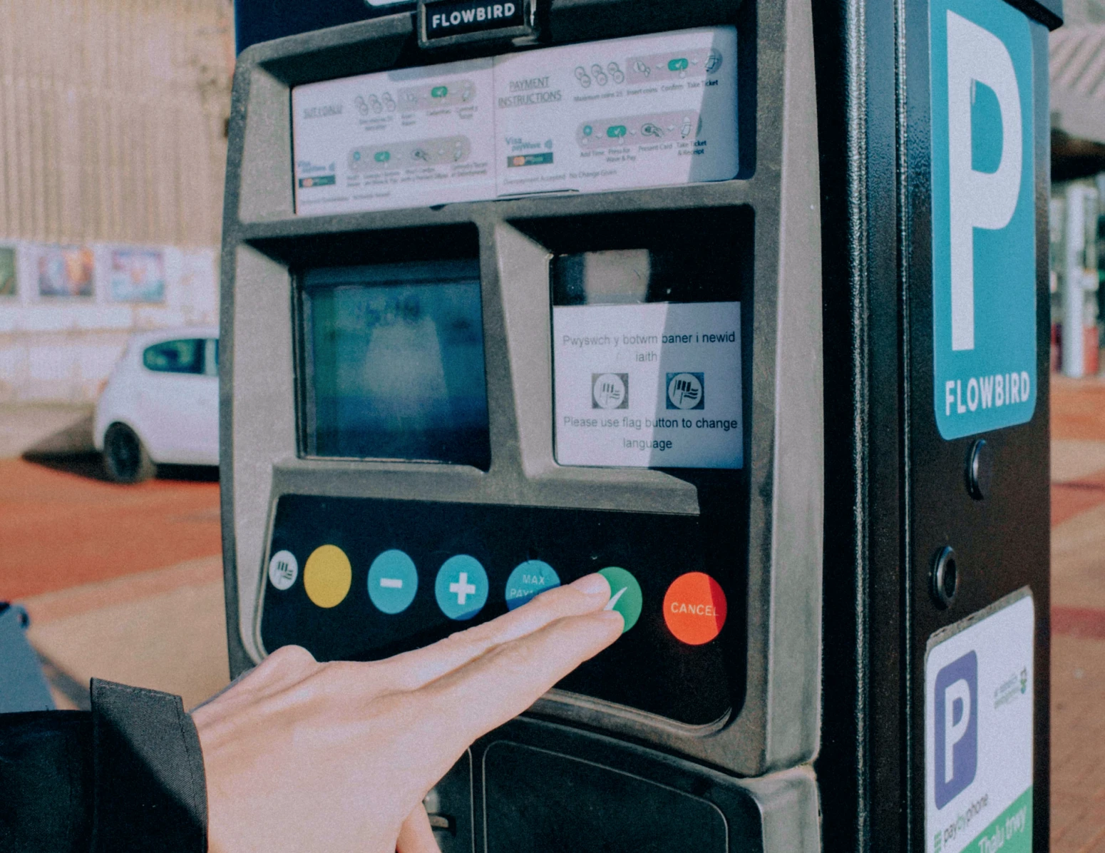 A parking meter in Italy