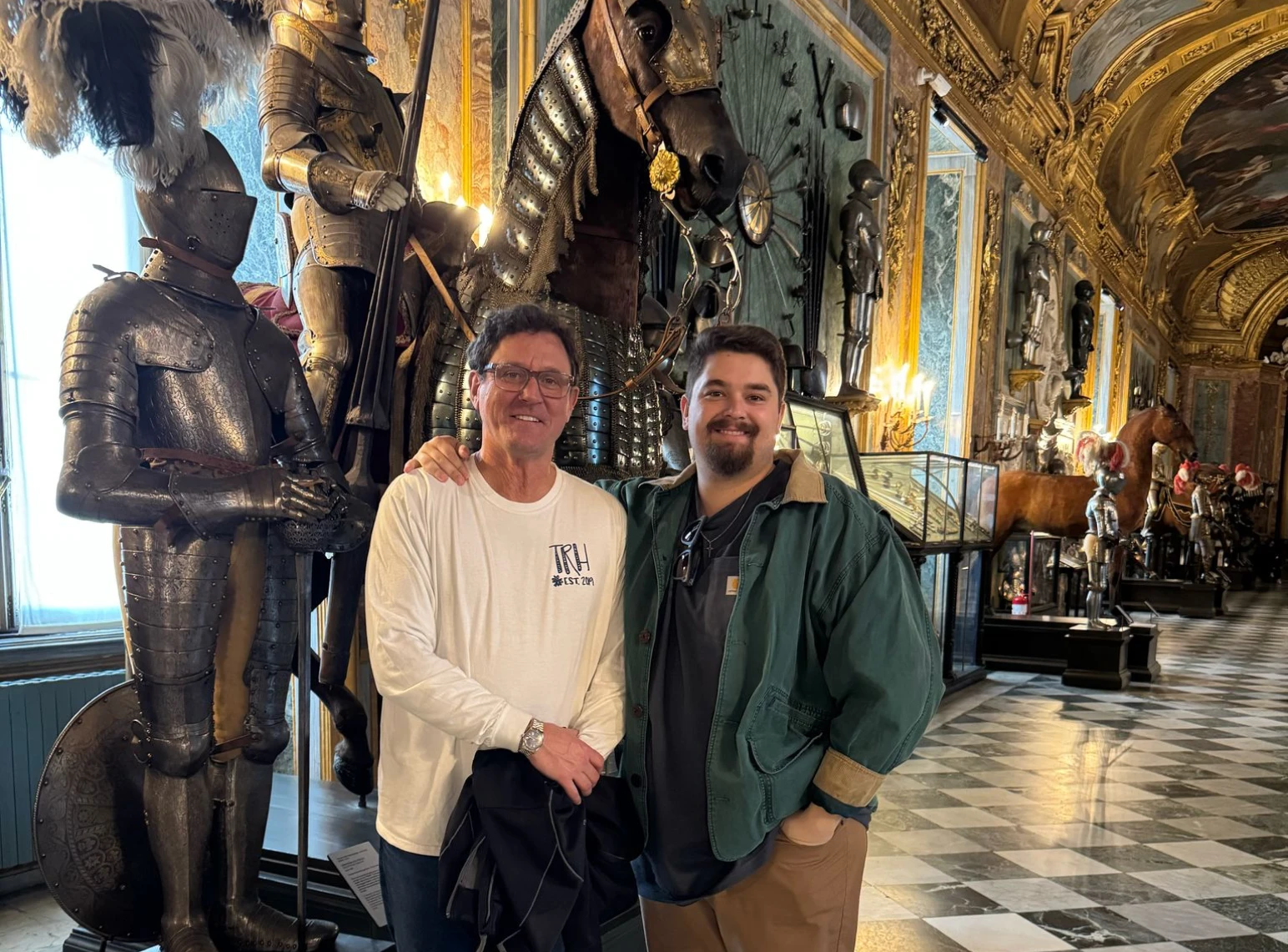 Joshua in Italy with his father