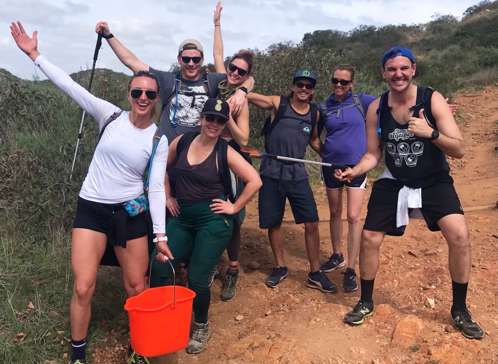 College students volunteering during their gap year abroad