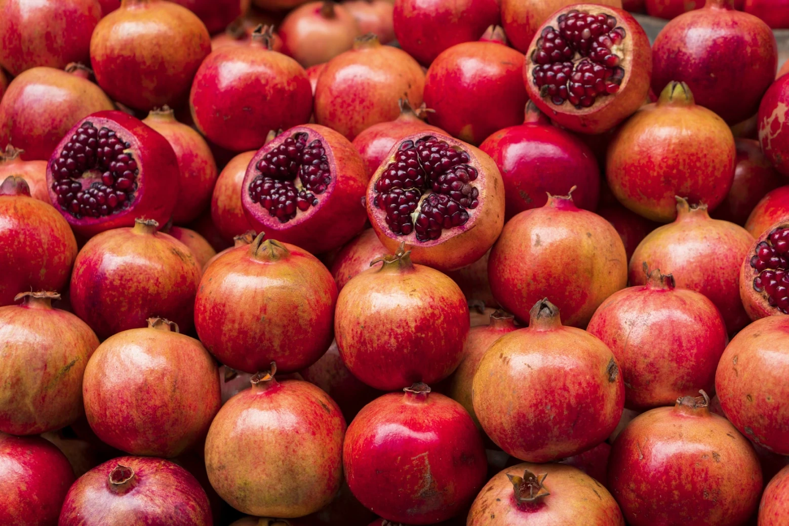 Pomegranate, a fruit that's traditionally eaten at New Year's Eve in Italy