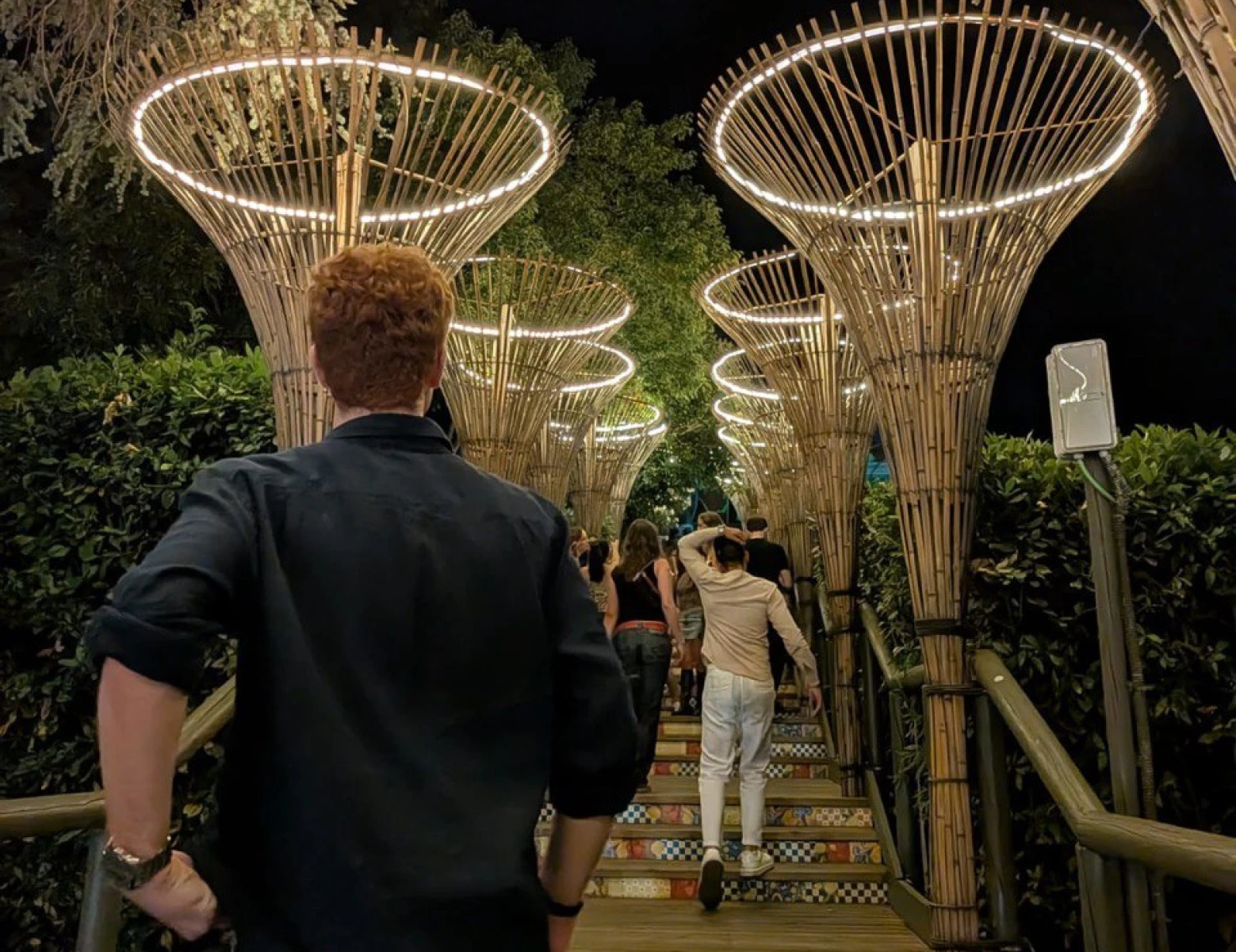 Hamish during his gap experience in Italy