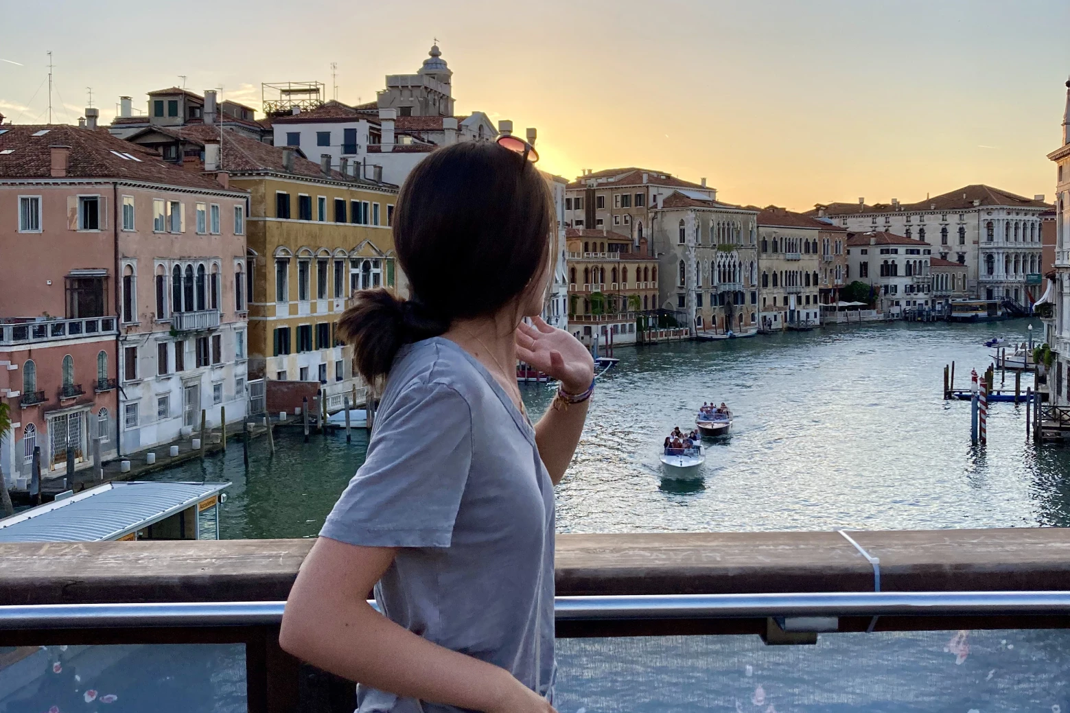 Gianna in Italy during her three-weeks college trip