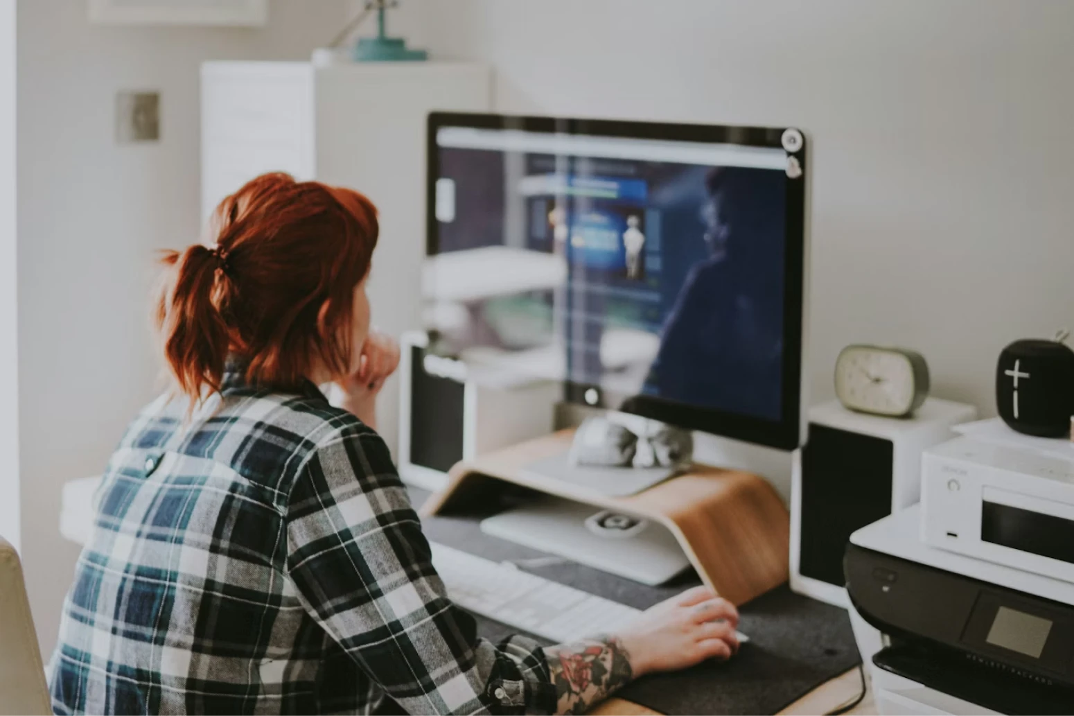 Woman back at work after a mini sabbatical