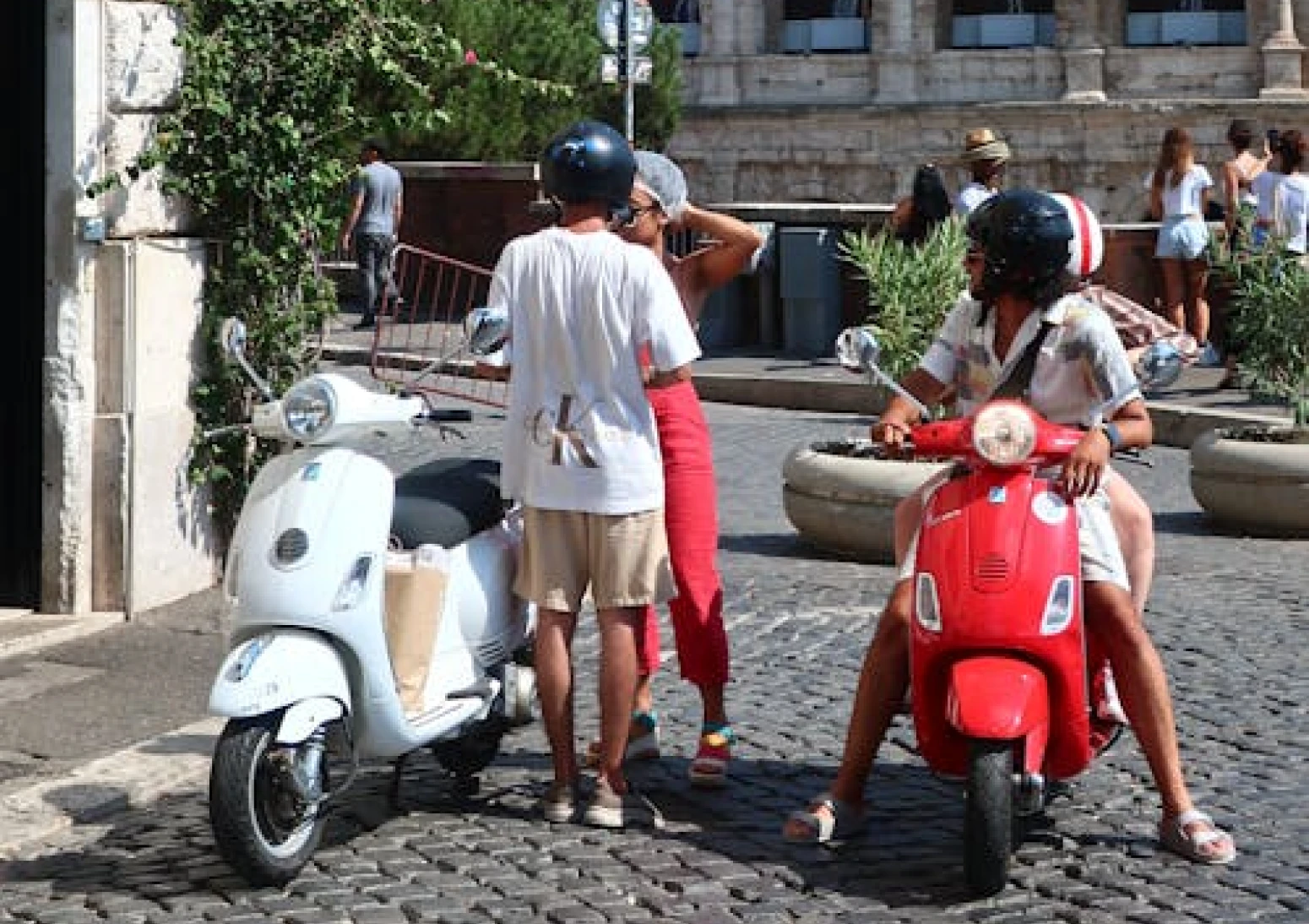 People on a trip in Italy