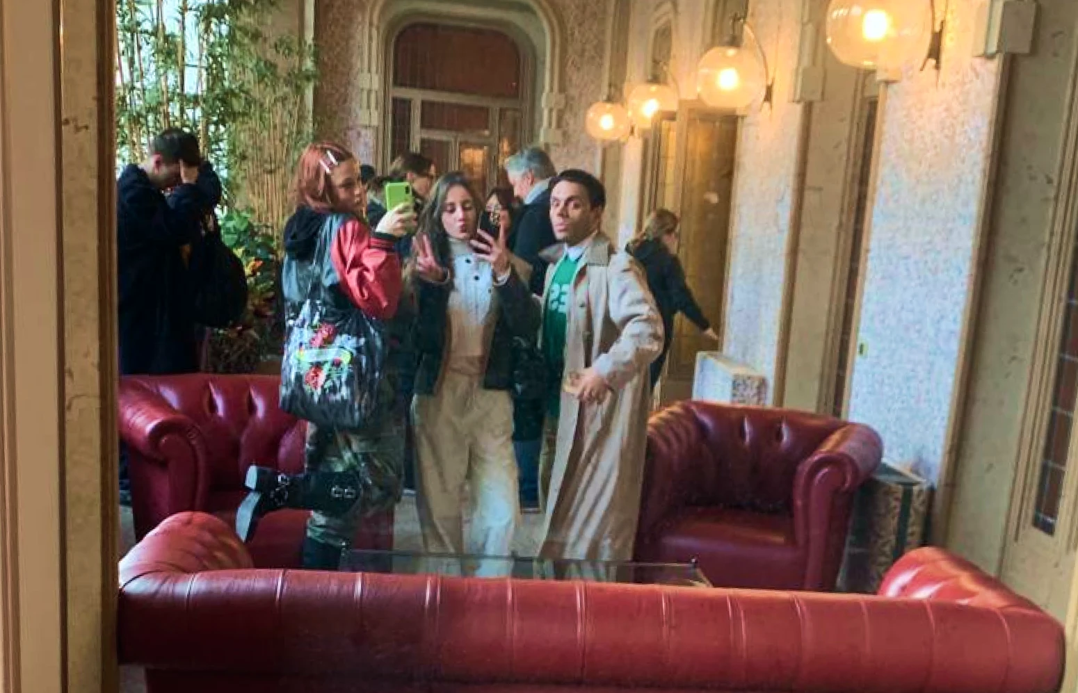 Greta in Milan with her friends during her gap experience