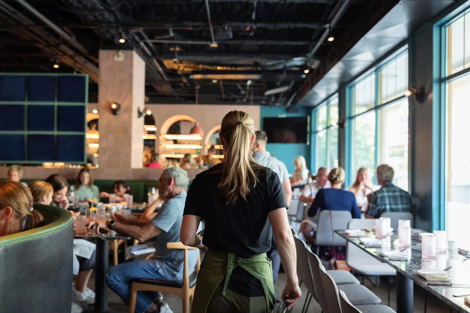 Server in a restaurant