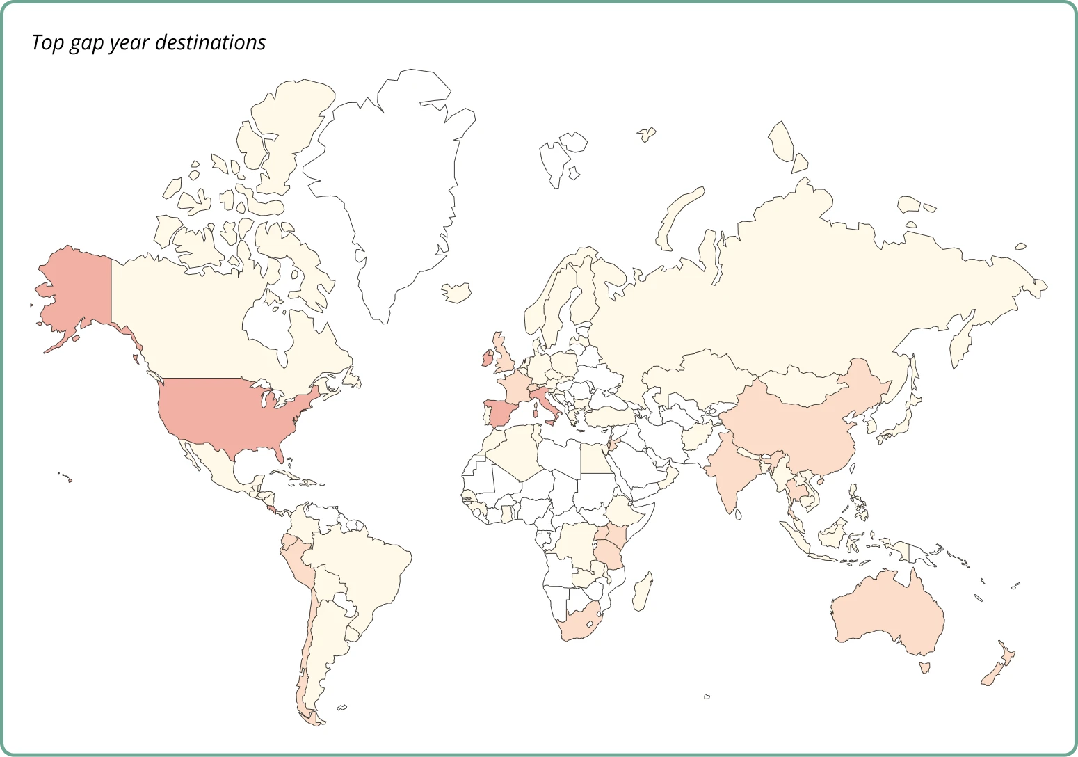 Top gap year destinations